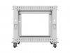 Lanberg Stojak Open rack 19 cali 9U 600x600-1100 regulowany szary
